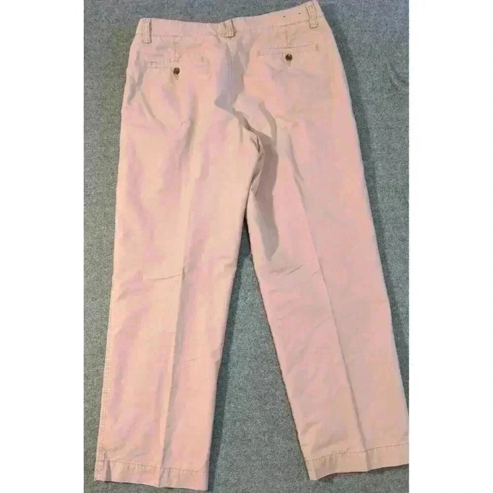 Eddie Bauer Relaxed Fit Men's 35x32 Flannel Lined Khaki Pants
